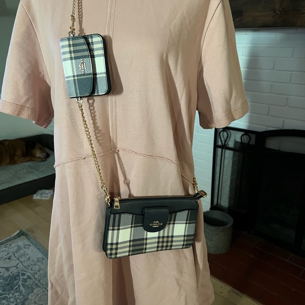 EUC Coach Poppy Crossbody with mini card holder